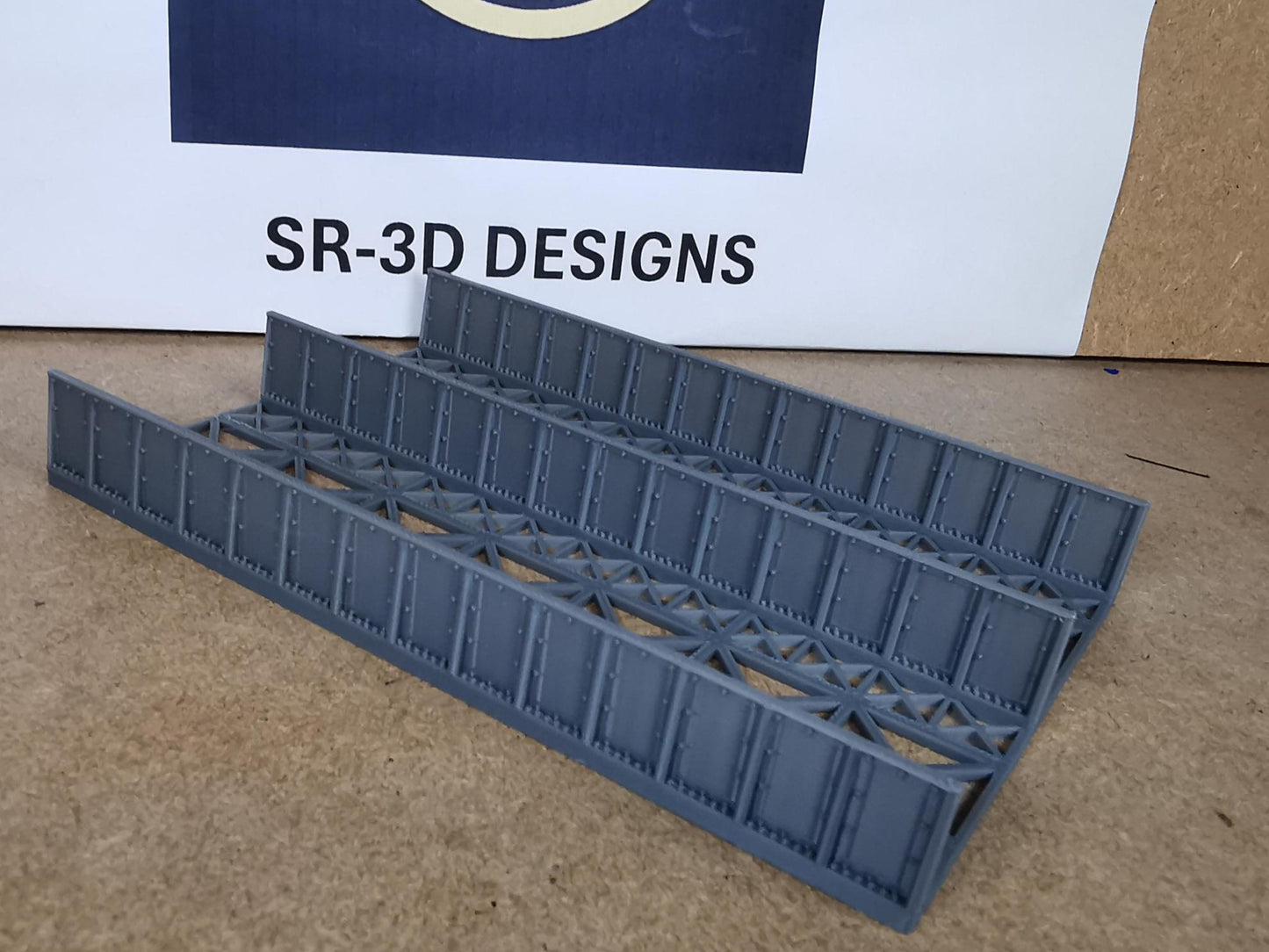 TT Gauge 1:120 Girder Style Bridge Deck and Sides 3D printed 4 Size Options