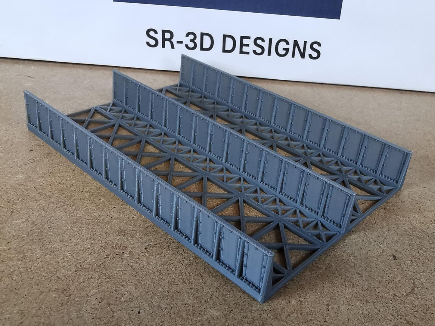 TT Gauge 1:120 Girder Style Bridge Deck and Sides 3D printed 4 Size Options