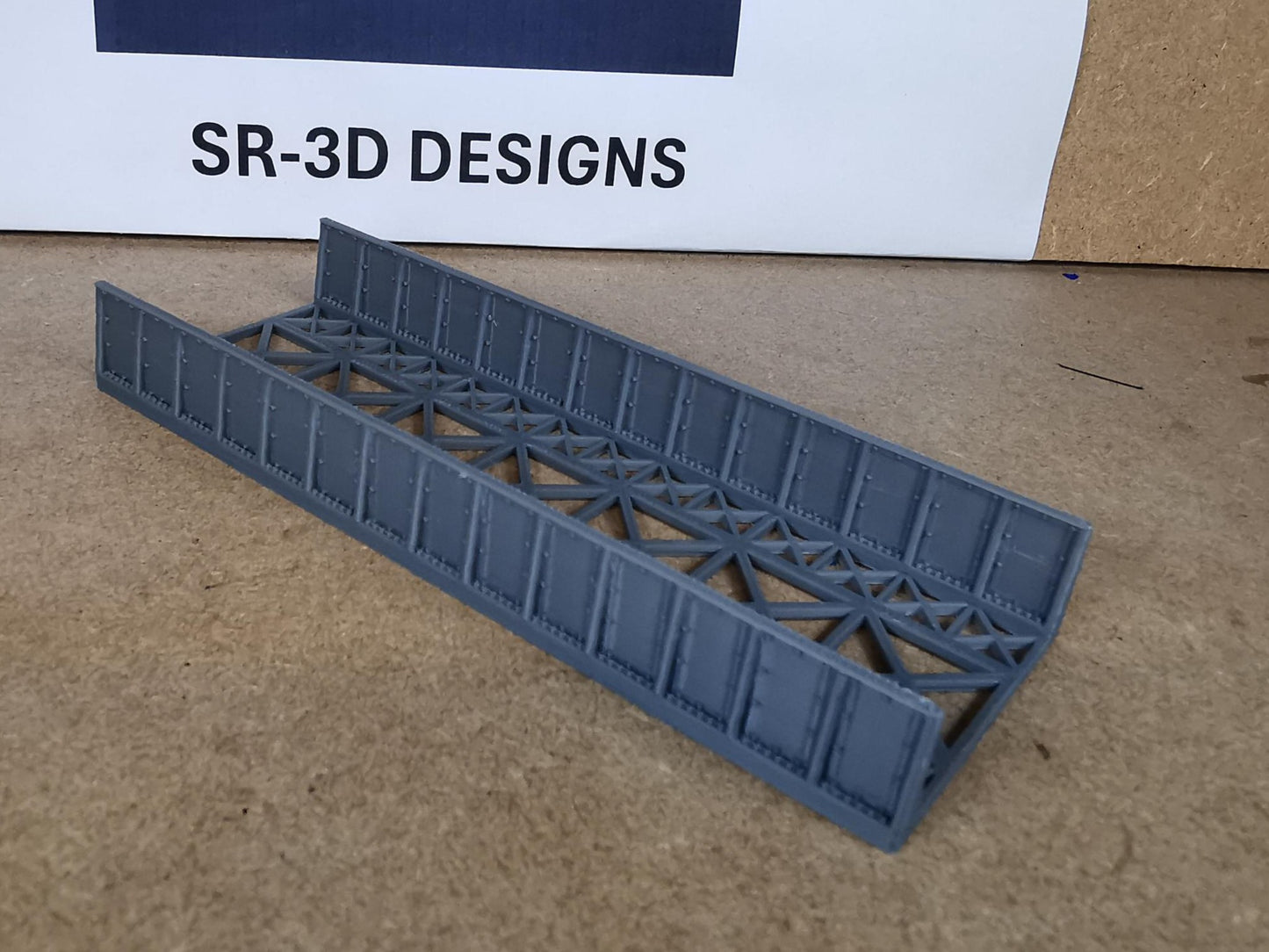 TT Gauge 1:120 Girder Style Bridge Deck and Sides 3D printed 4 Size Options