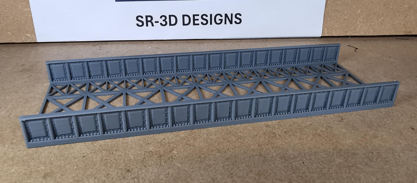 00 Gauge 1:76 Girder Style Bridge Deck and Sides 3D printed