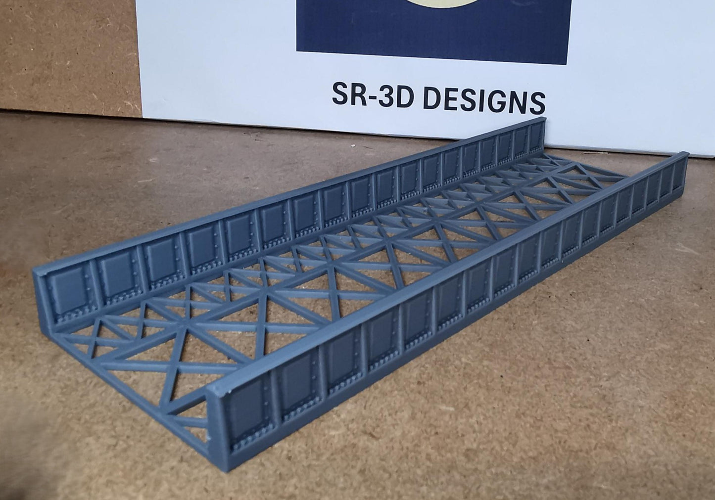 00 Gauge 1:76 Girder Style Bridge Deck and Sides 3D printed