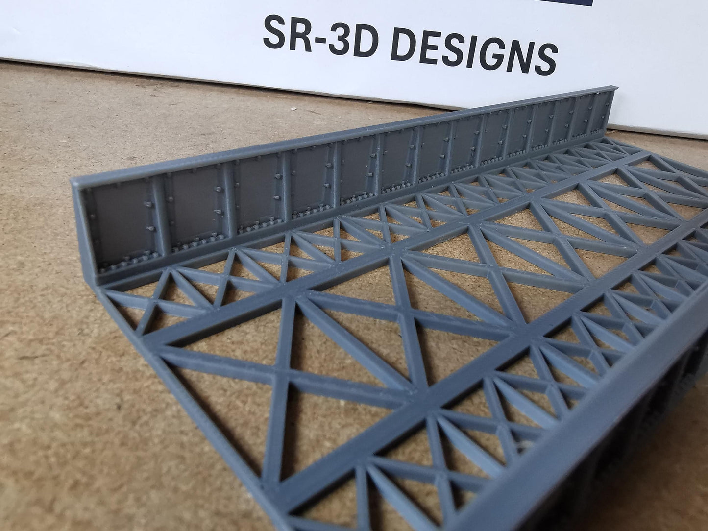 00 Gauge 1:76 Girder Style Bridge Deck and Sides 3D printed