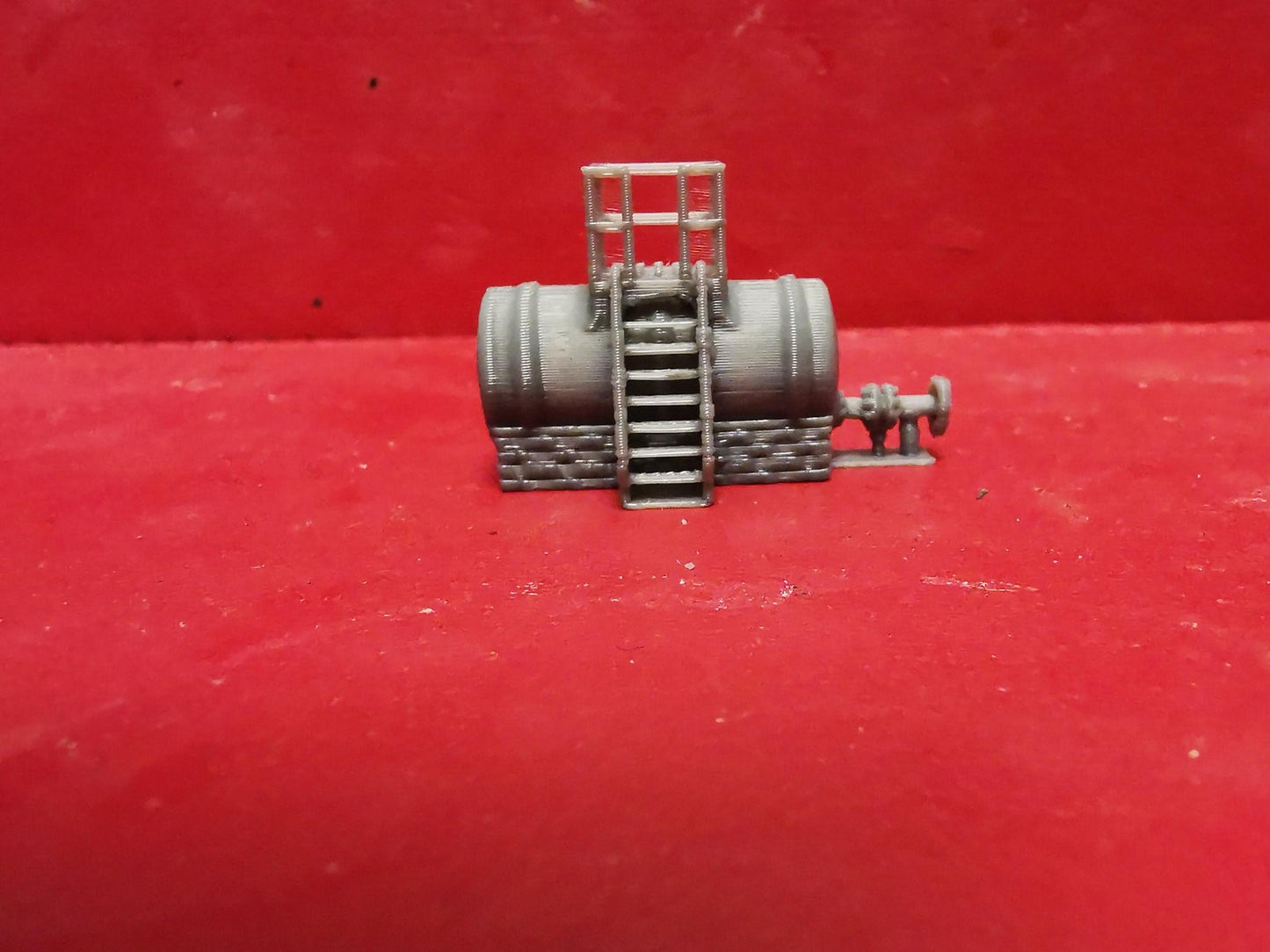 Diesel / Fuel Storage Tank with platform and ladder 3D Printed 00,TT and N Gauge