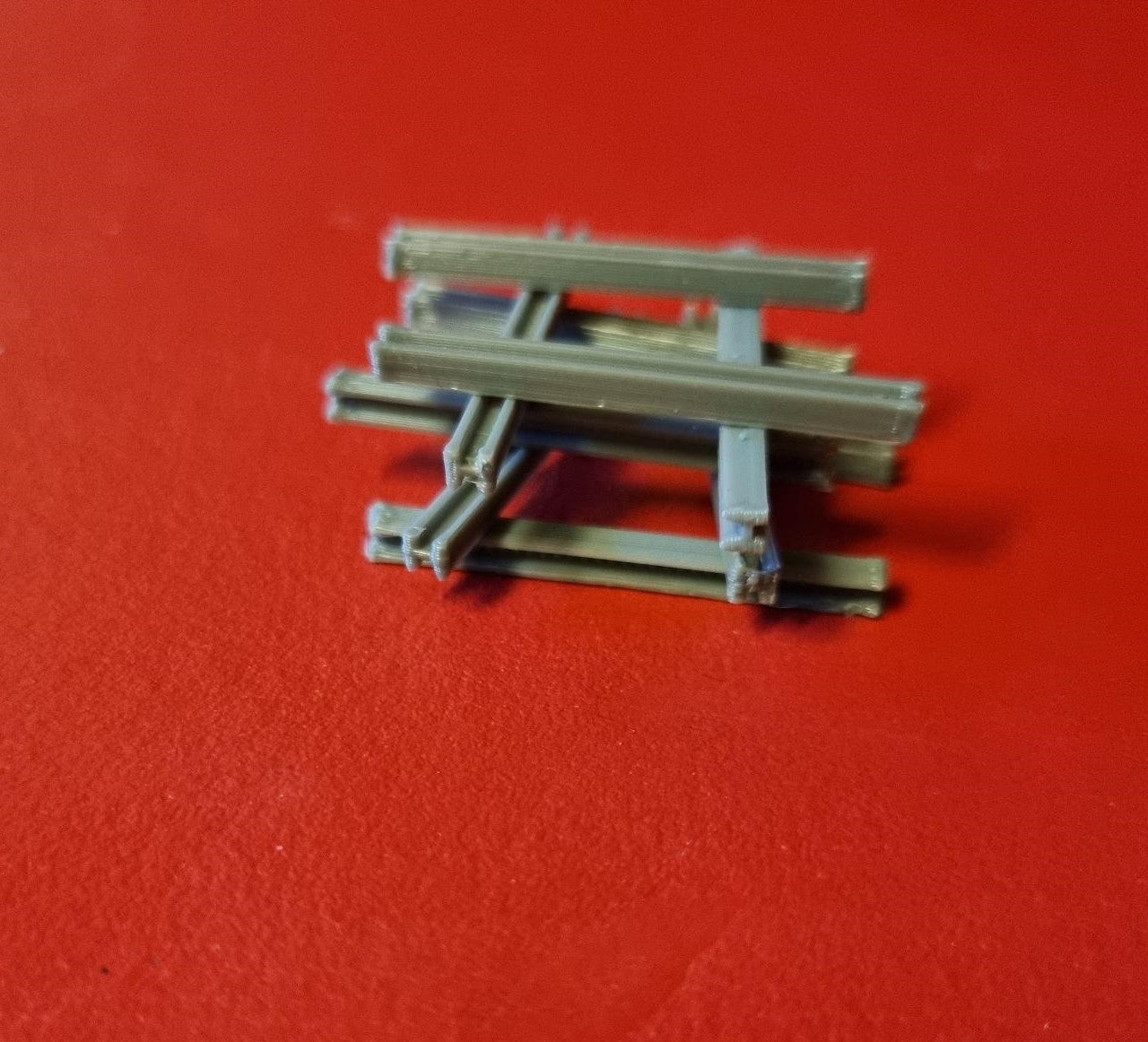 TT Gauge 1:120 I Beam Girder 3D Printed in grey PLA