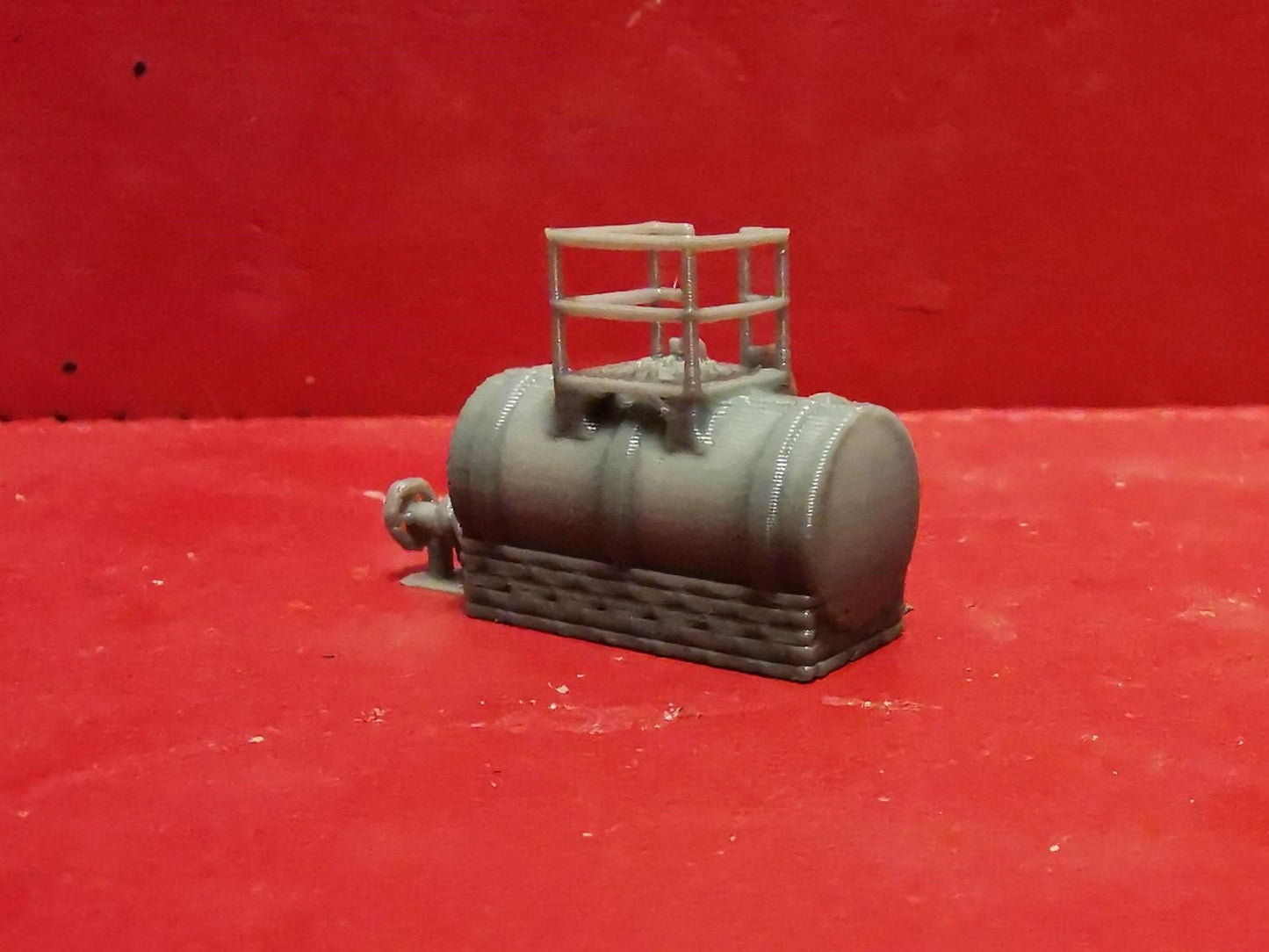 Diesel / Fuel Storage Tank with platform and ladder 3D Printed 00,TT and N Gauge