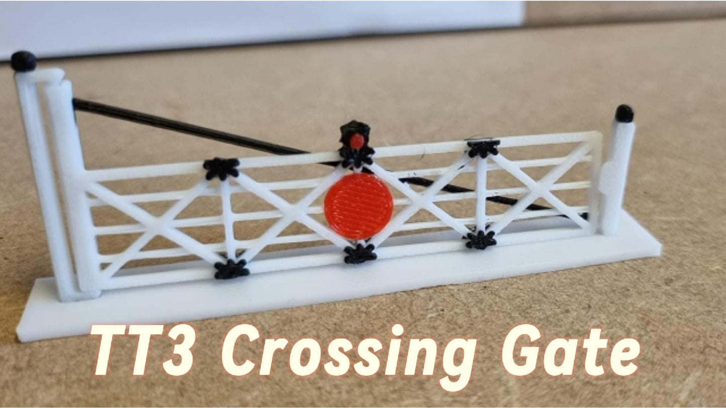 TT3 GAUGE Level Crossing gate 3D printed