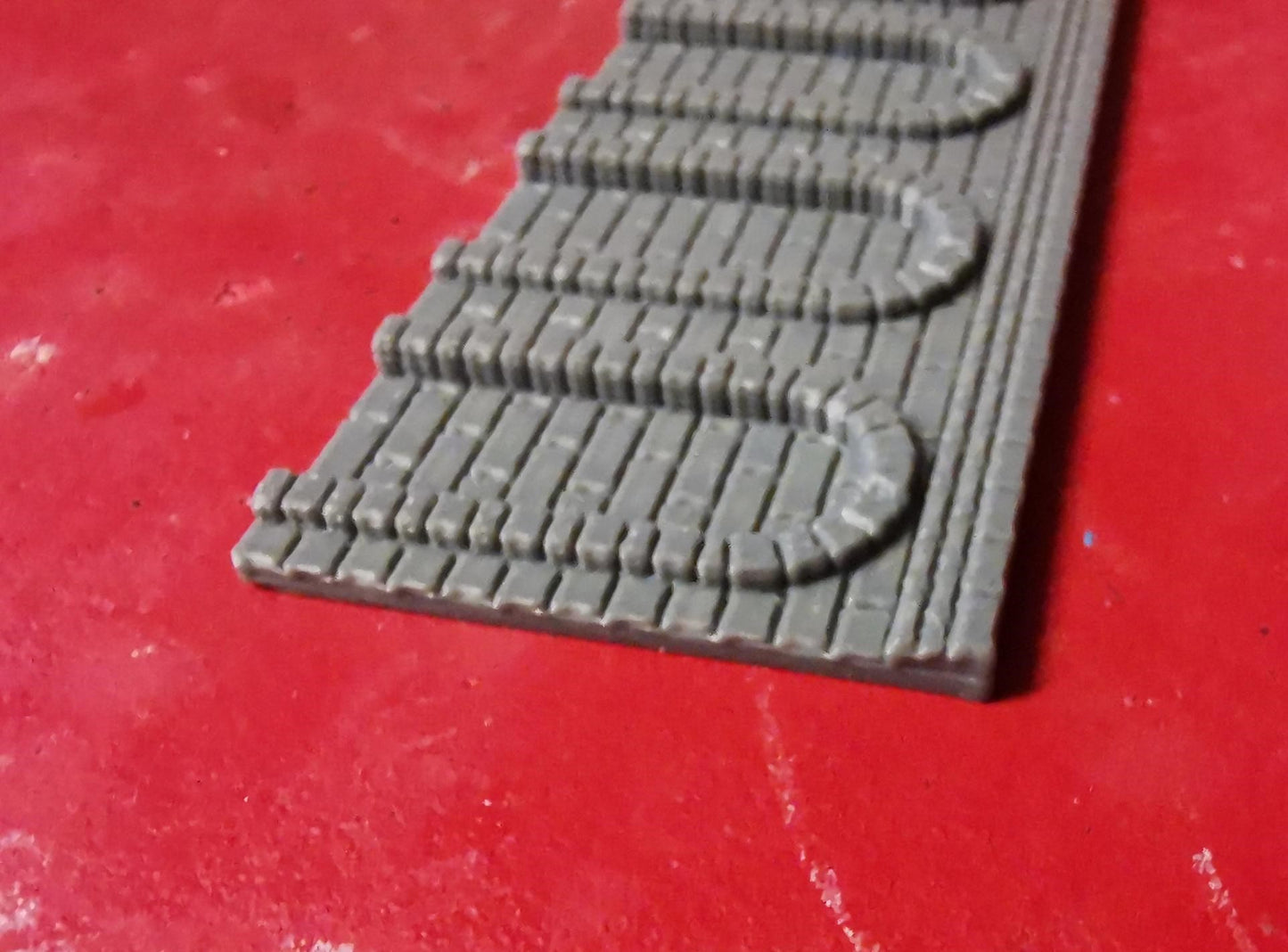 00 & TT Gauge Retaining Wall Section 3D Printed in Grey