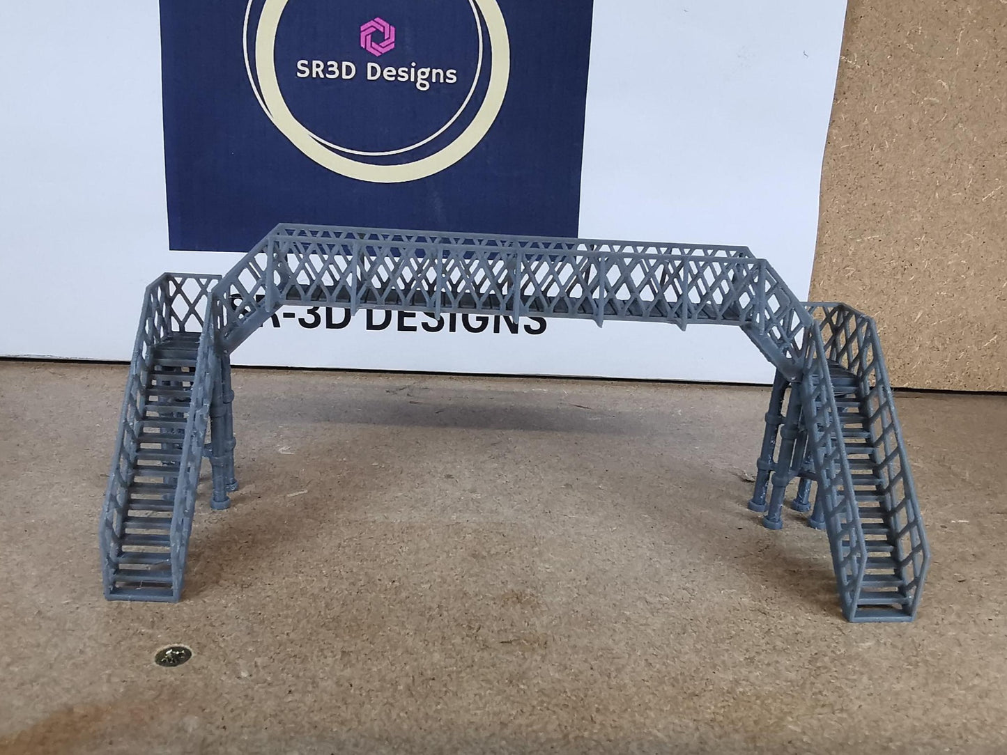 TT Gauge 1:120 Model Railway pedestrian footbridge Walkway