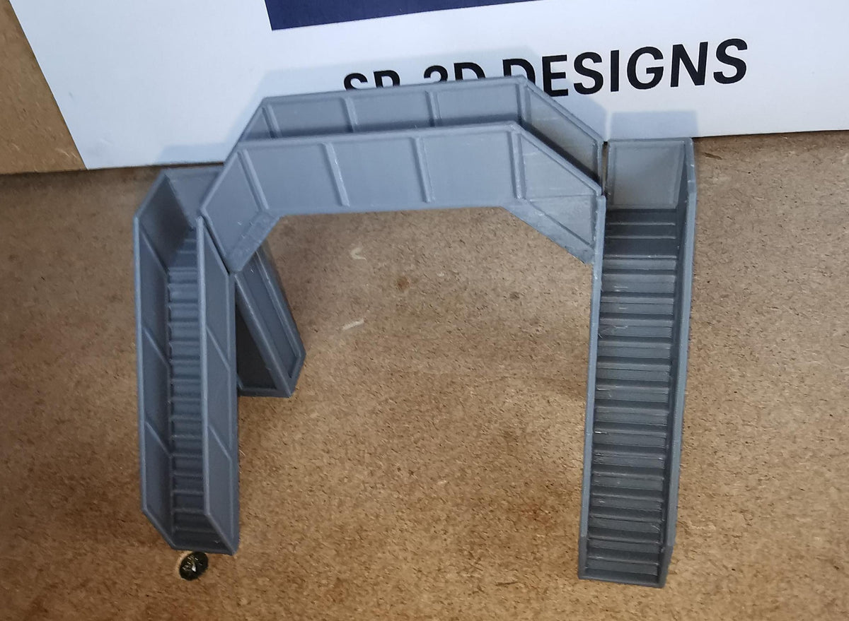 TT Gauge 1:120 Model Railway pedestrian footbridge Walkway