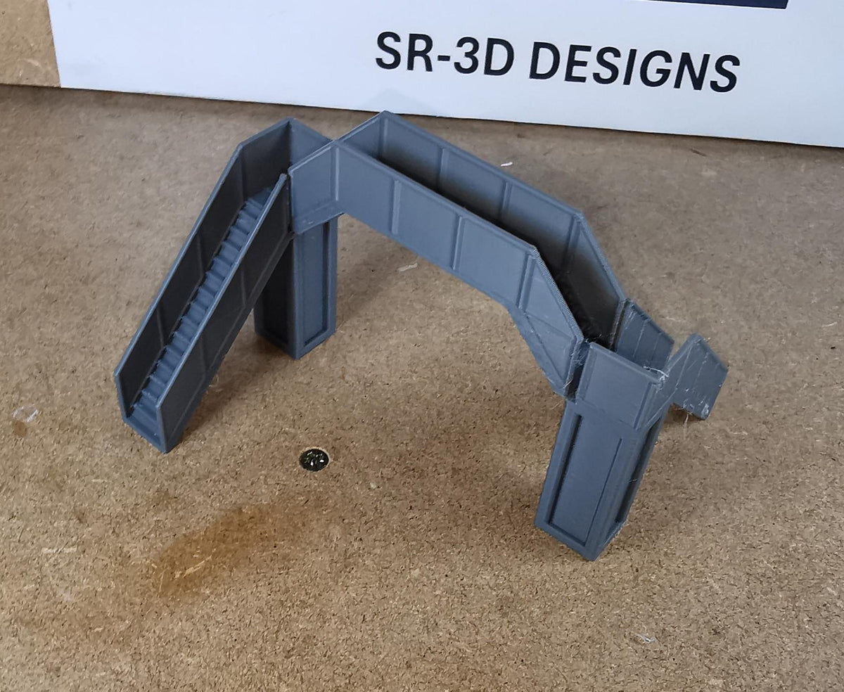 TT Gauge 1:120 Model Railway pedestrian footbridge Walkway