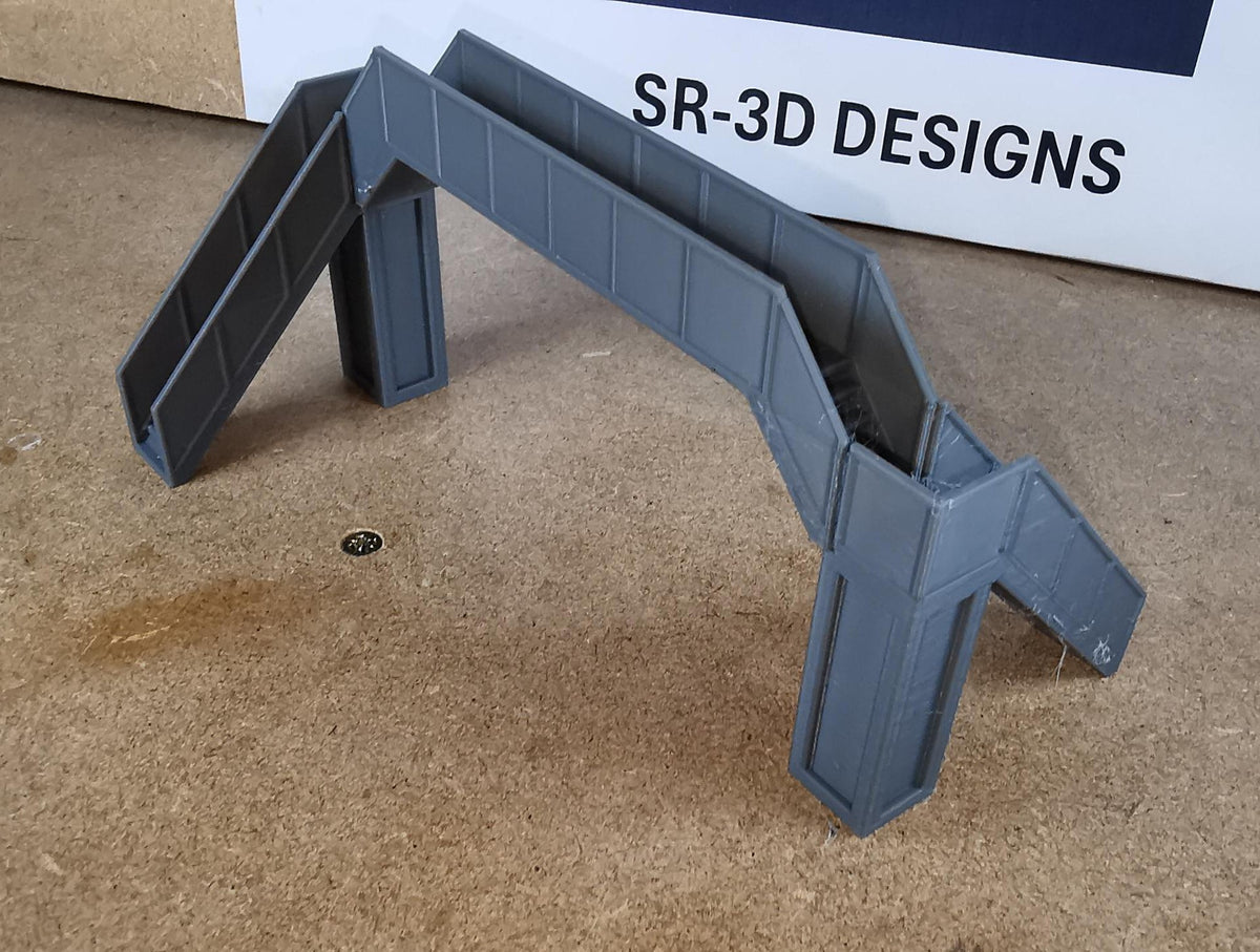 TT Gauge 1:120 Model Railway pedestrian footbridge Walkway