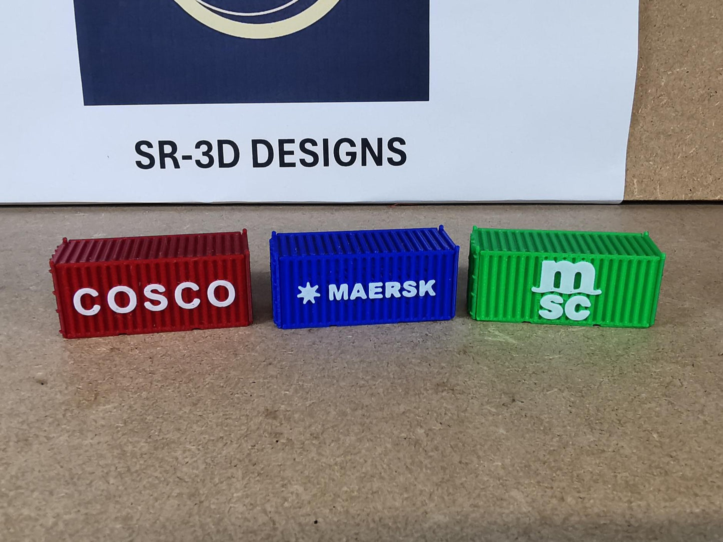 TT GAUGE containers MAERSK COSTCO MSC embossed logo FREE DELIVERY