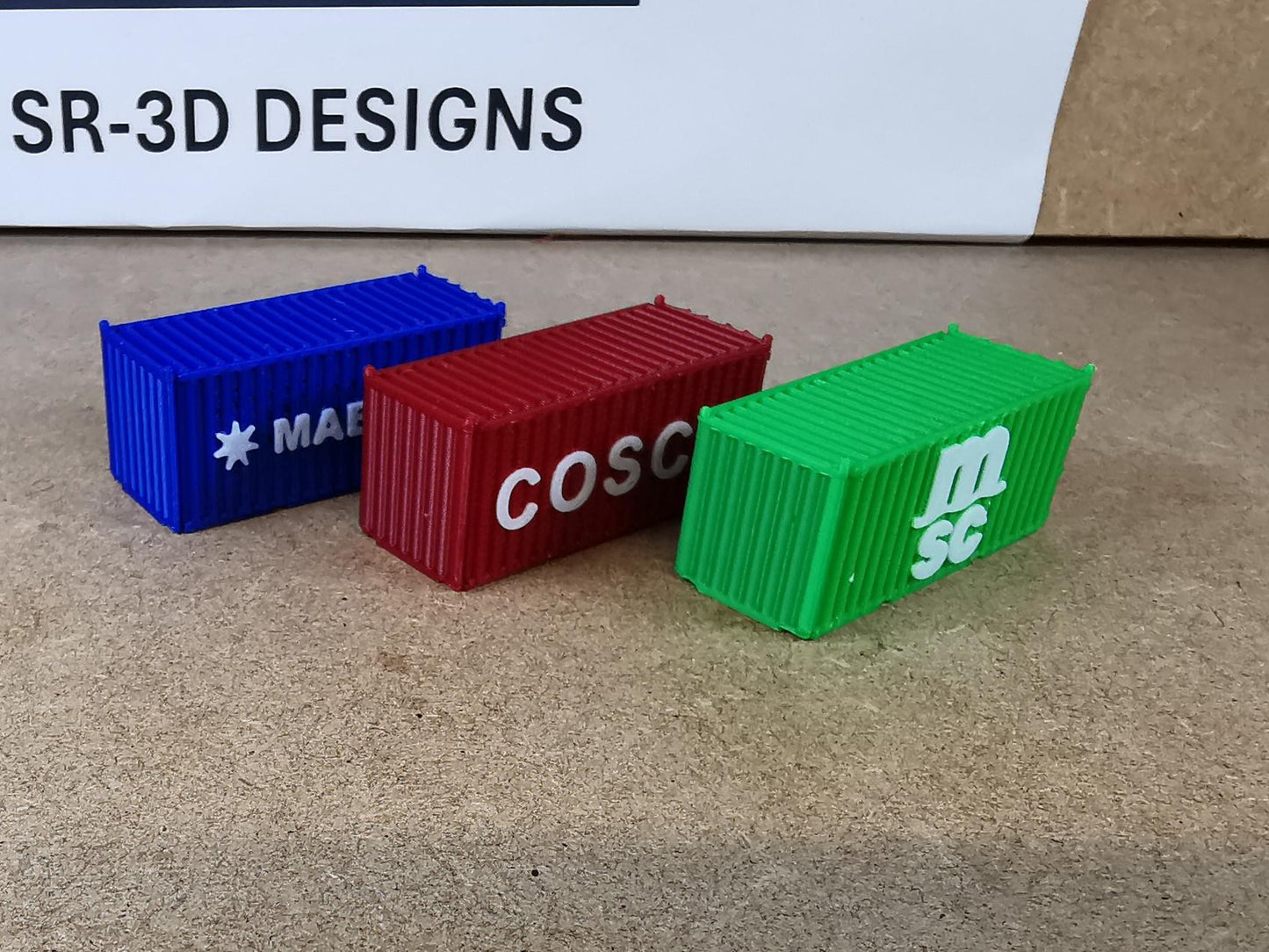TT GAUGE containers MAERSK COSTCO MSC embossed logo FREE DELIVERY