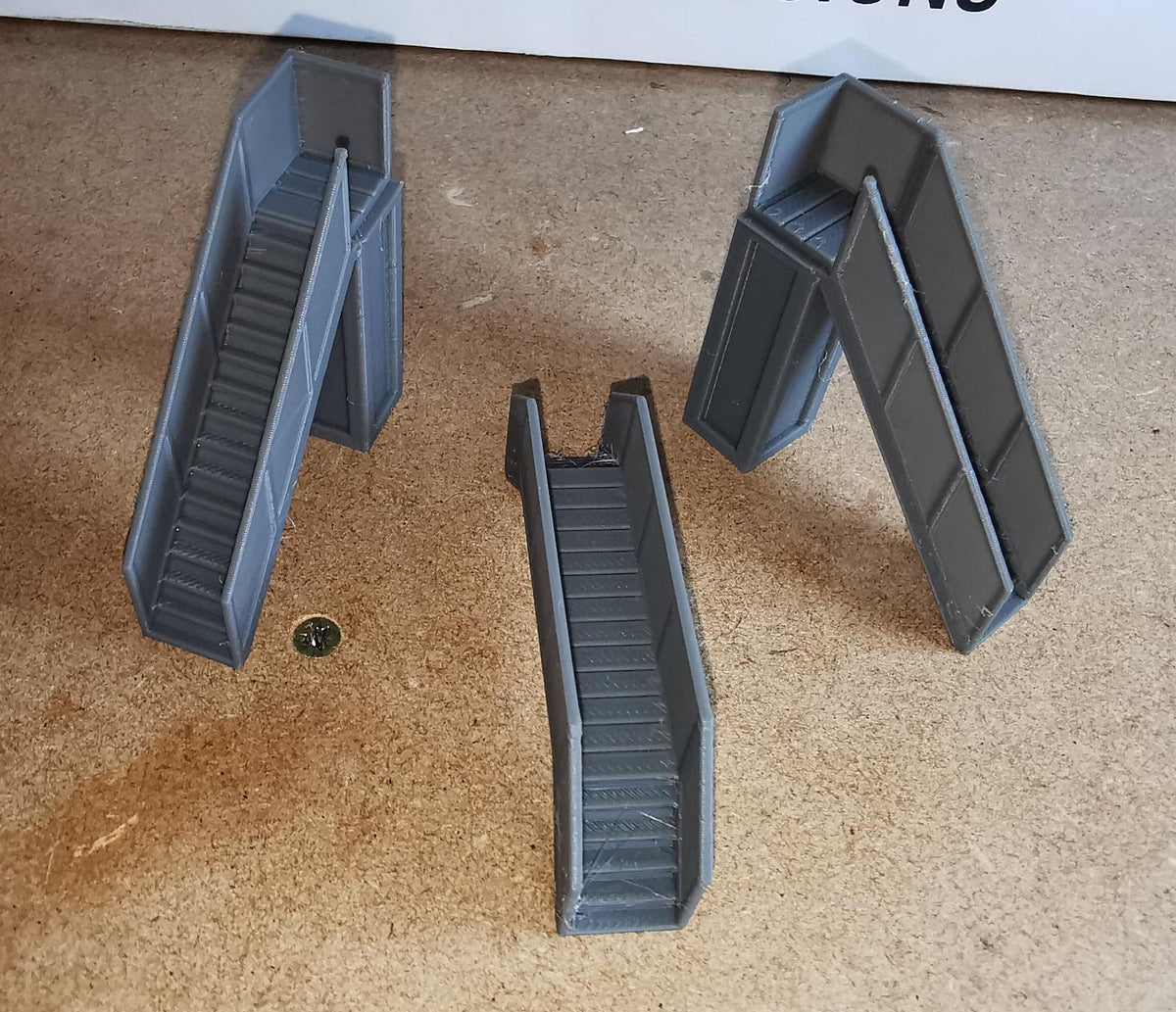 TT Gauge 1:120 Model Railway pedestrian footbridge Walkway
