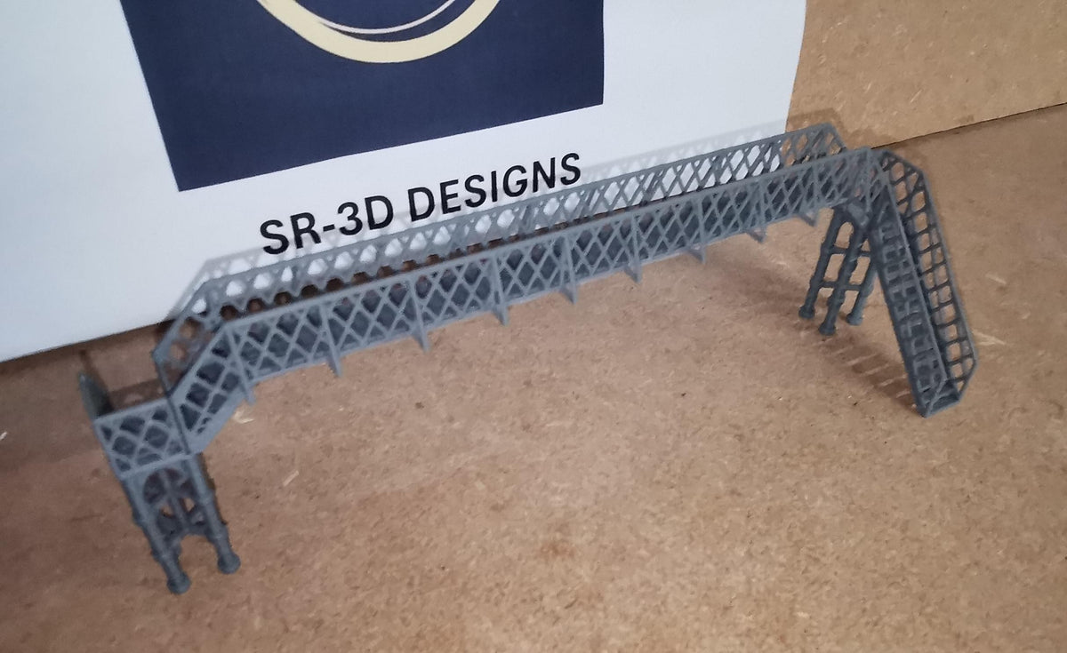TT Gauge 1:120 Model Railway pedestrian footbridge Walkway