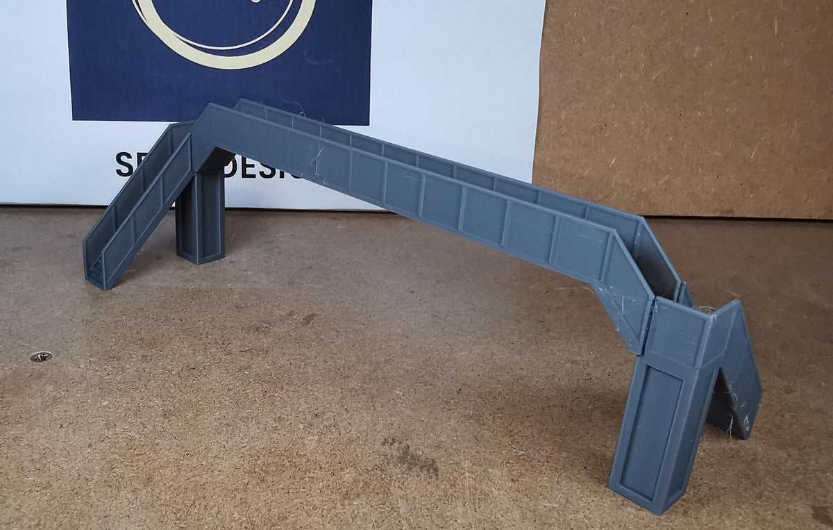 TT Gauge 1:120 Model Railway pedestrian footbridge Walkway