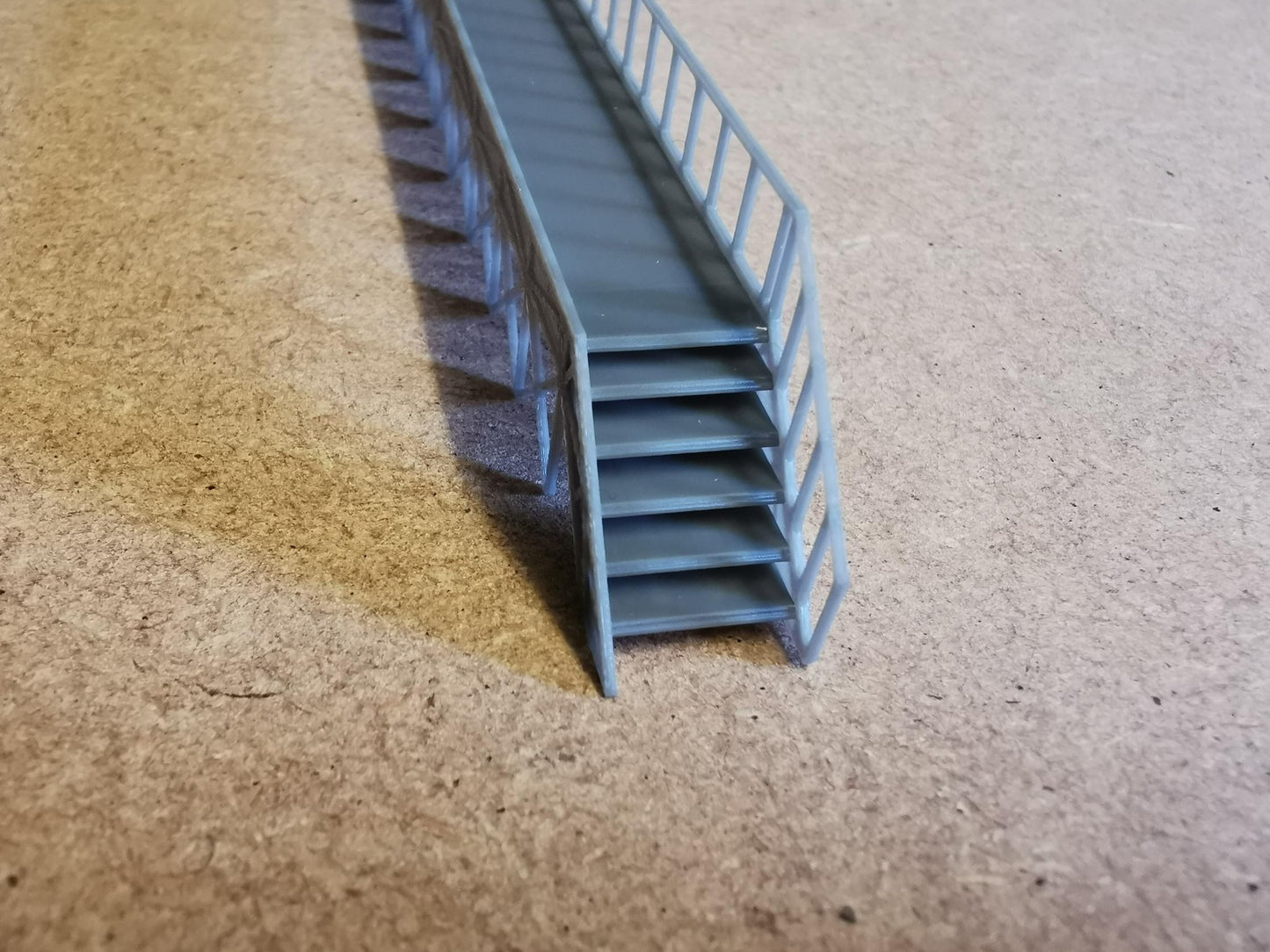 TT Gauge Train Maintenance and cleaning Platform 3D printed in grey