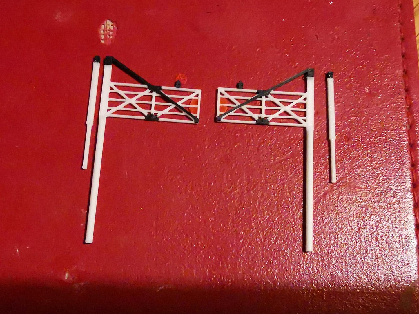 Special order N Gauge 1:160 set of Double level crossing gates 3D printed