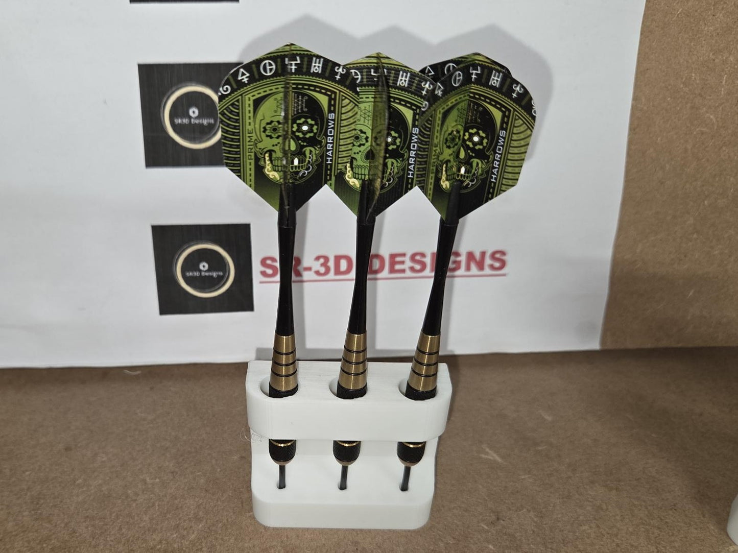 Wall mounted dart holder. 3, 6, or 9 Dart options