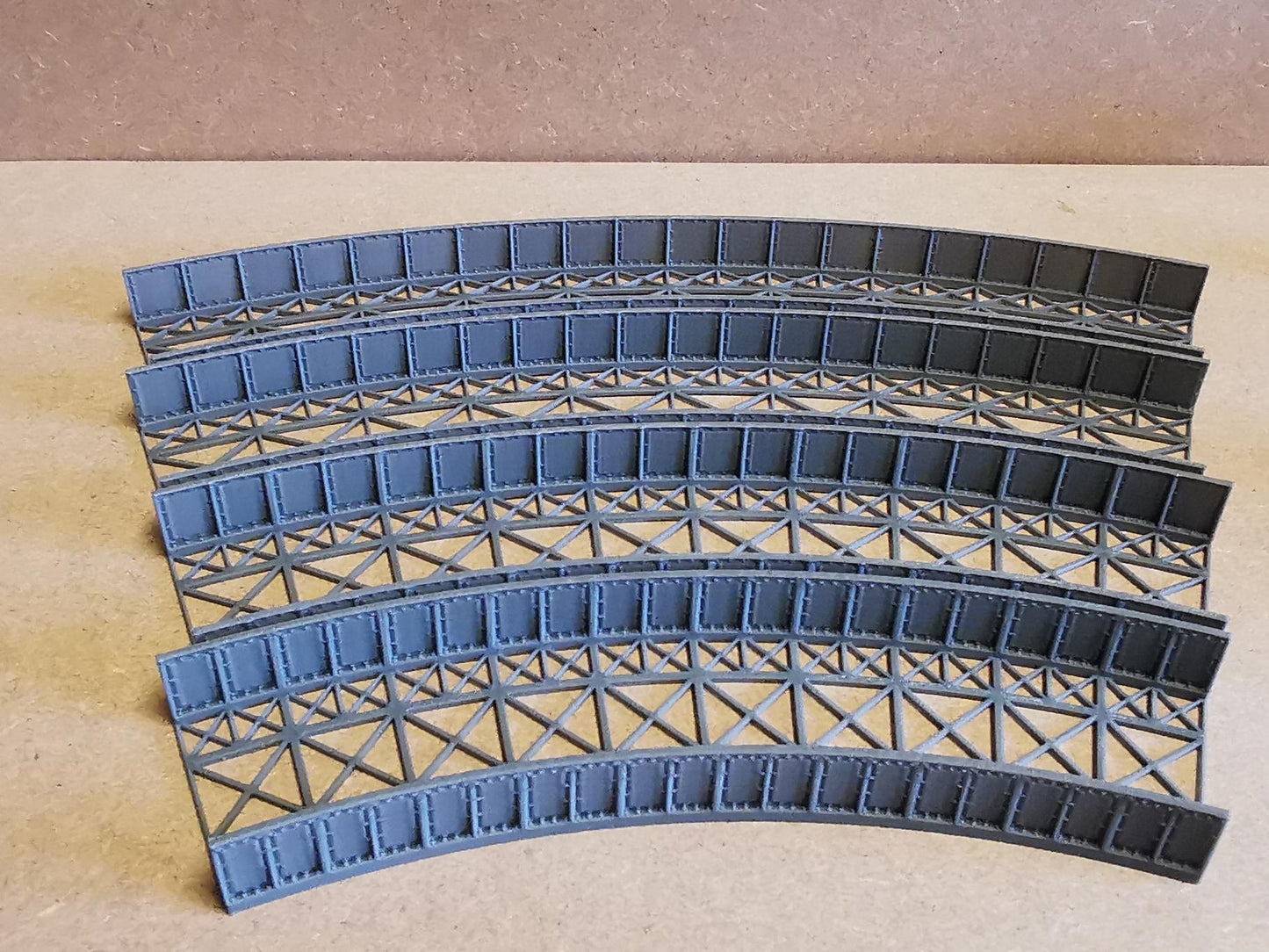 TT Gauge Curved Bridge 1,2,3 and 4 Radius Options 3D printed Free delivery.