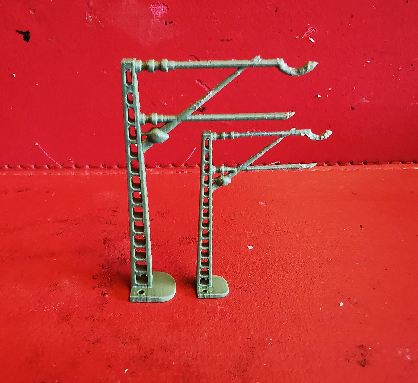 Model Railway Catenary gantry 3D Printed