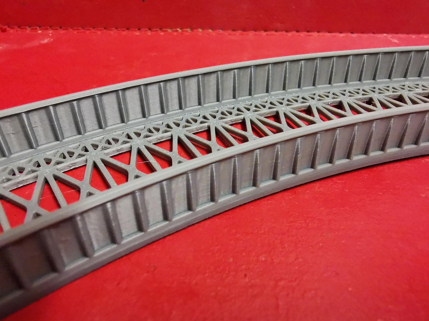 N Gauge Curved Bridge 1,2,3 and 4 Radius Options 3D printed