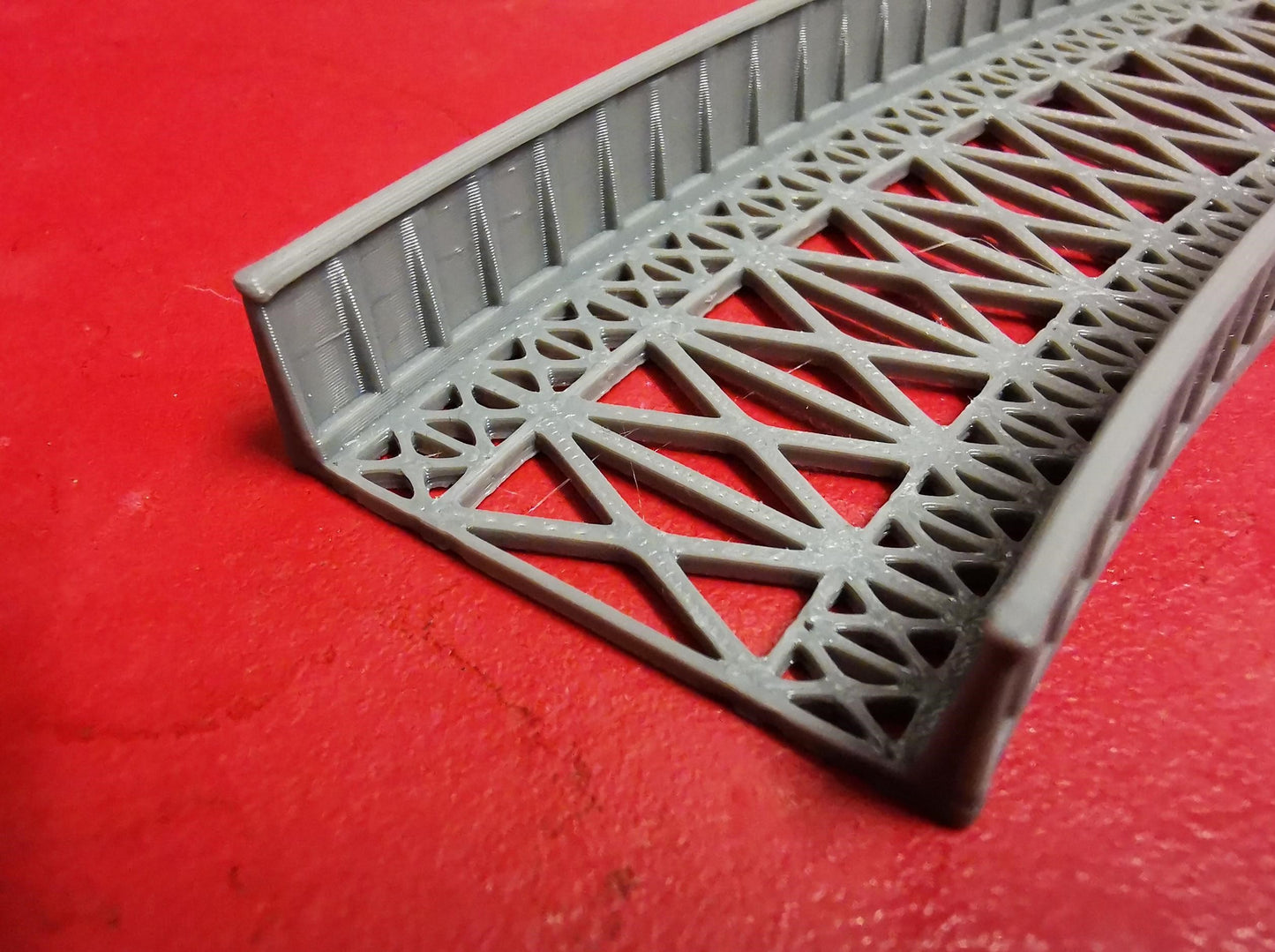 N Gauge Curved Bridge 1,2,3 and 4 Radius Options 3D printed