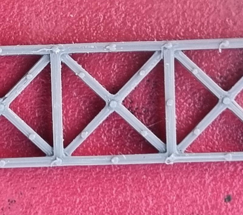 Model Railway Lattice Bridge Trussing OO Gauge Set of 4