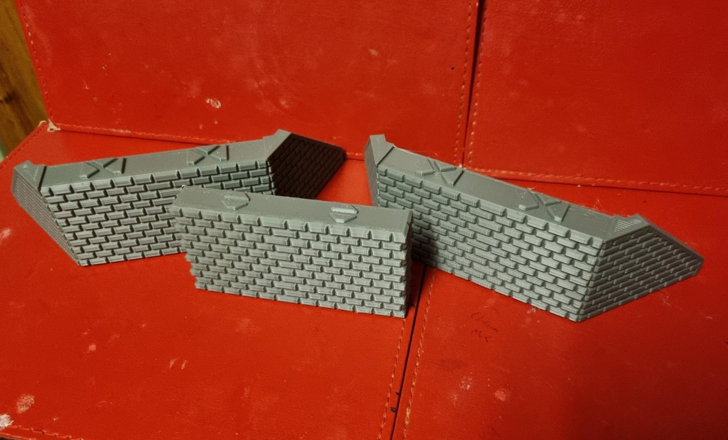 TT Scale Double track Double span Girder Bridge with supports 3D printed