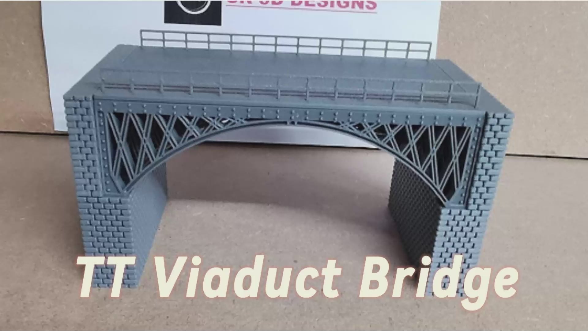 TT Gauge Viaduct Bridge Single Or Multiple Spans 3D Printed FREE DELI 