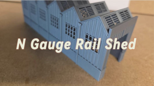 N Gauge 1:160 Scale Locomotive shed 3D Printed Free delivery